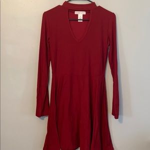 Long sleeve tshirt fabric dress